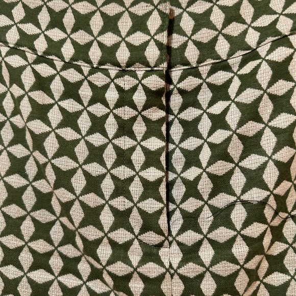 Ann Taylor Loft Cream & Sage Green Patterned Pencil Skirt Size 10 - Picture 5 of 8